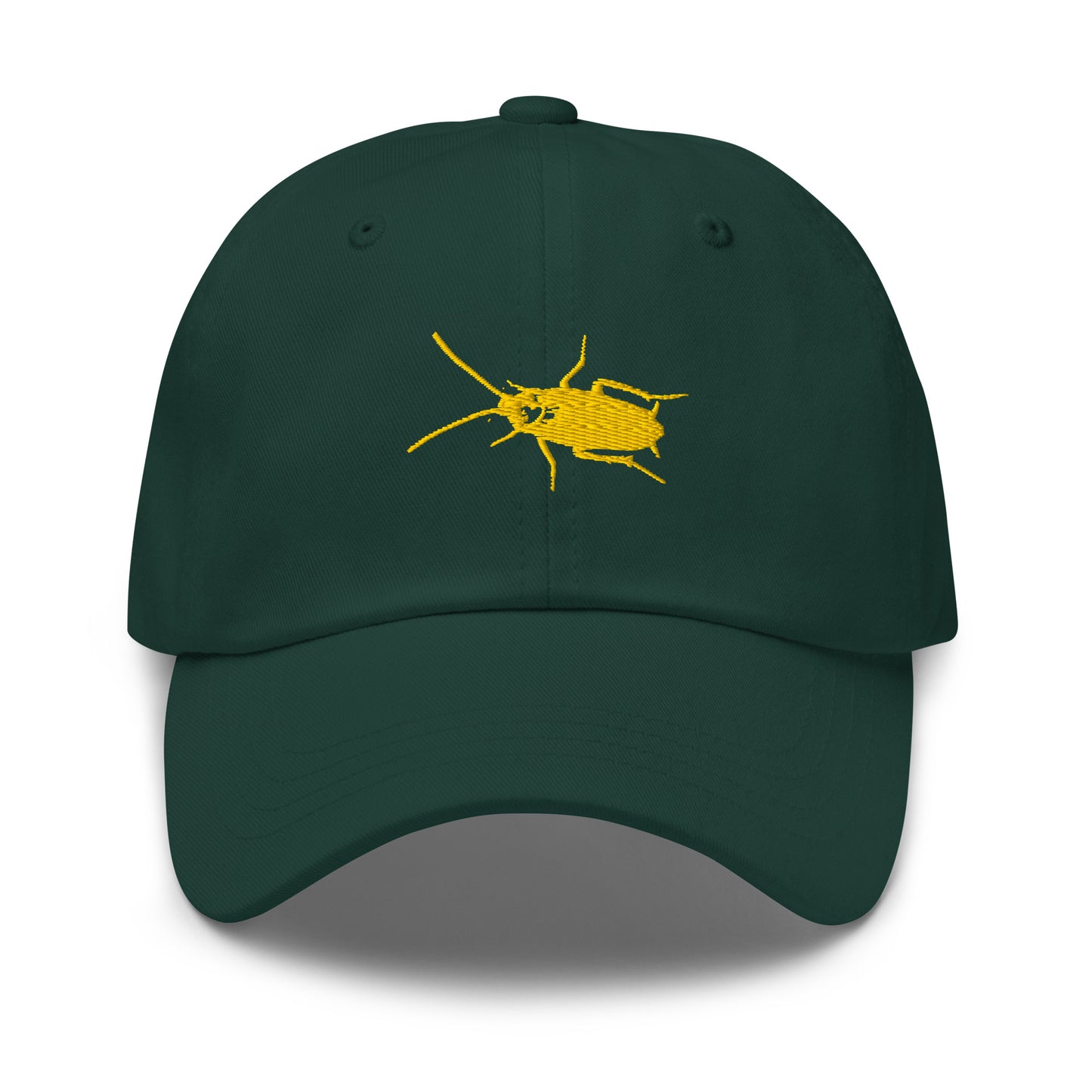 Green Embroidered Cockroach Hat