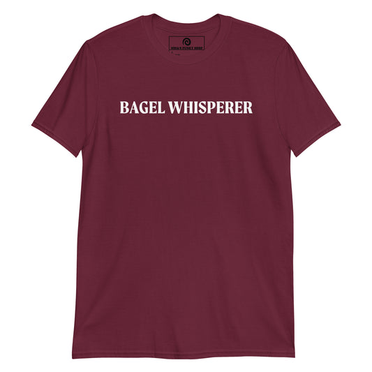 Maroon Bagel Whisperer T-Shirt