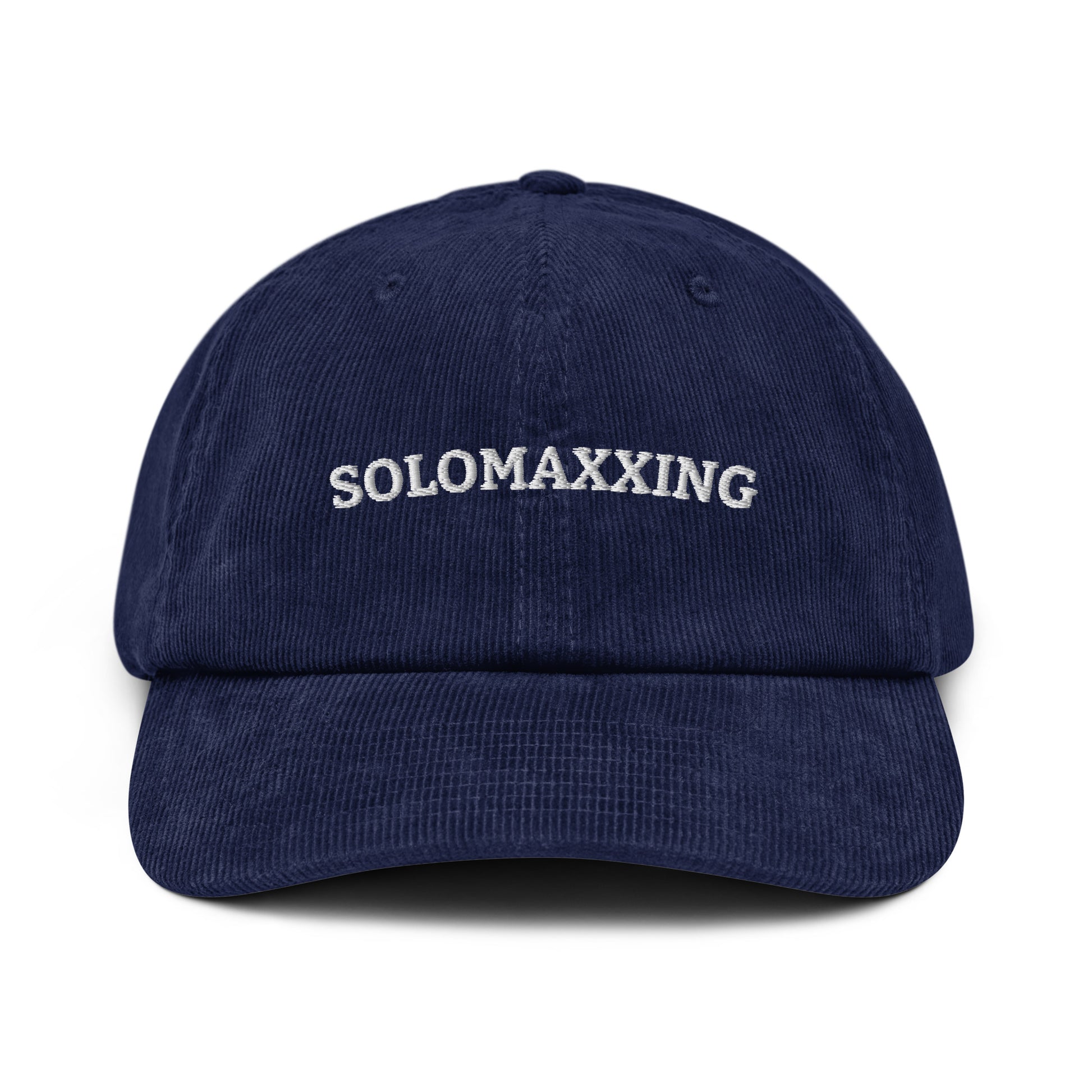 Navy Solomaxxing Corduroy Hat
