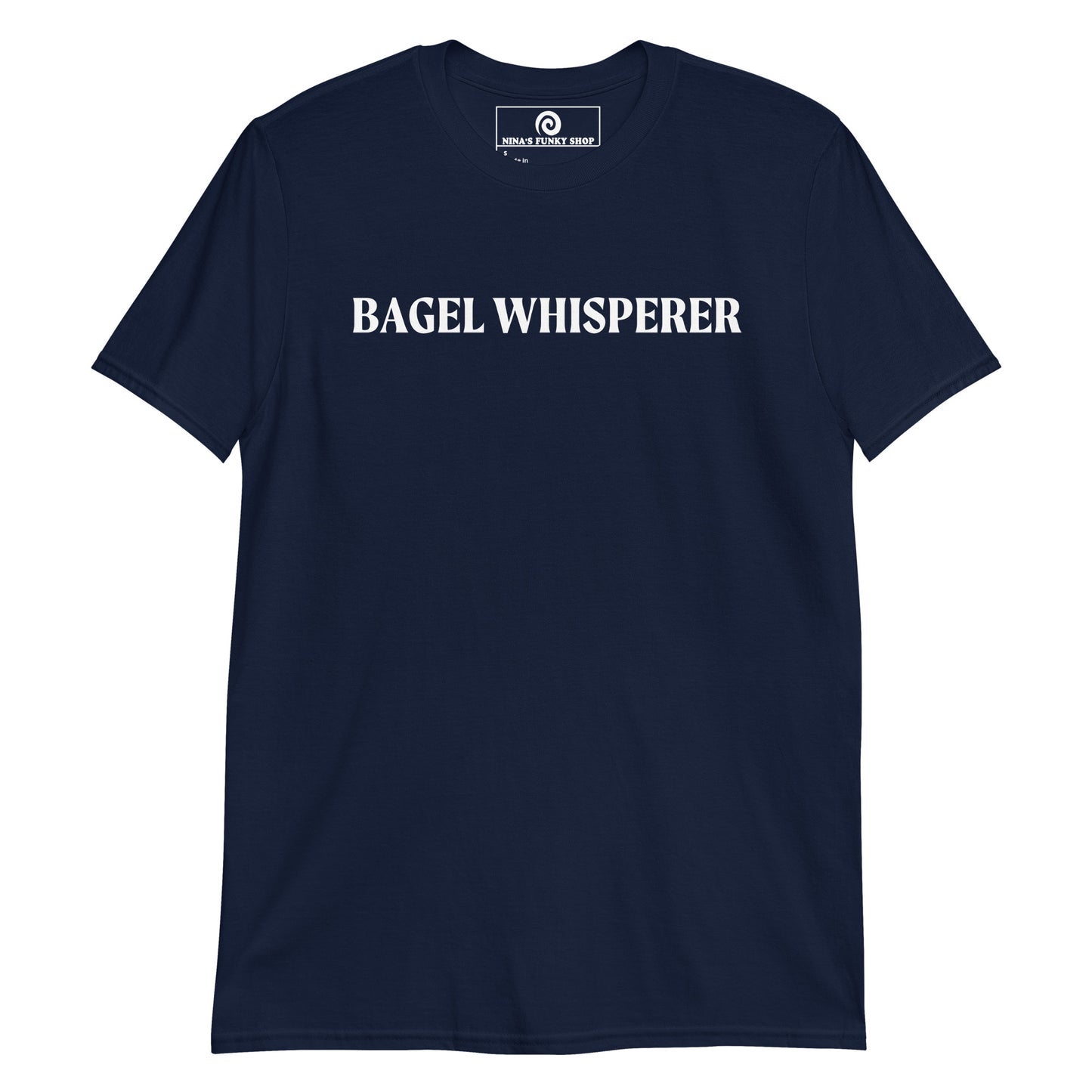 Navy Bagel Whisperer T-Shirt