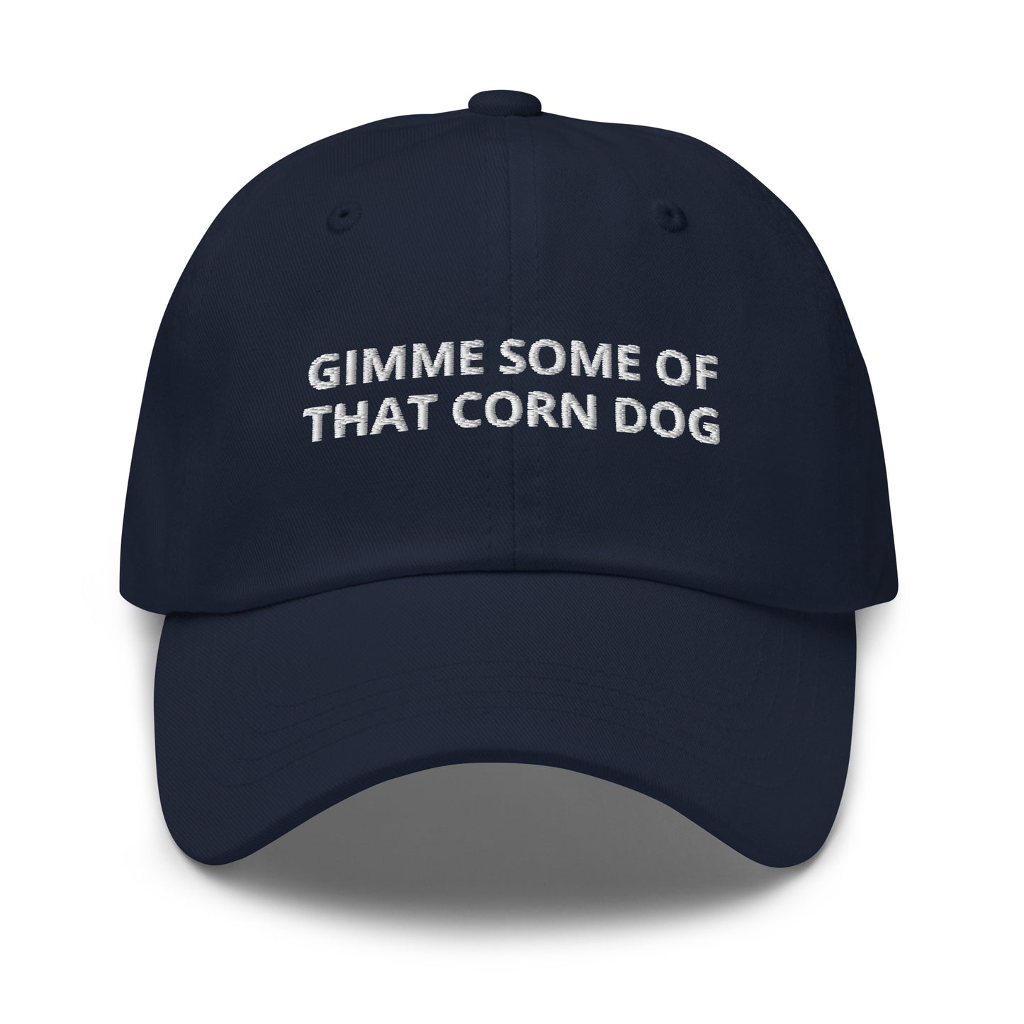 Navy Gimme Some Of That Corn Dog Dad Hat