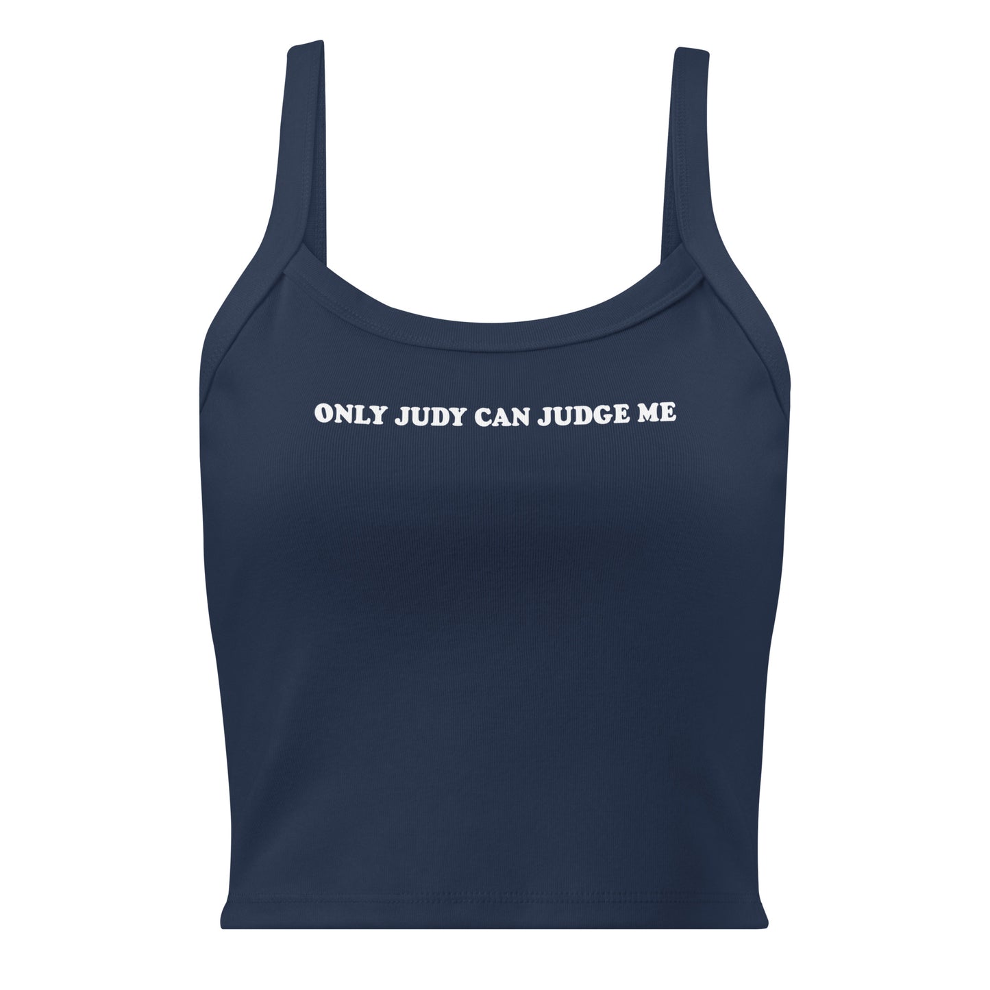 Navy Only Judy Can Judge Me Tank Top