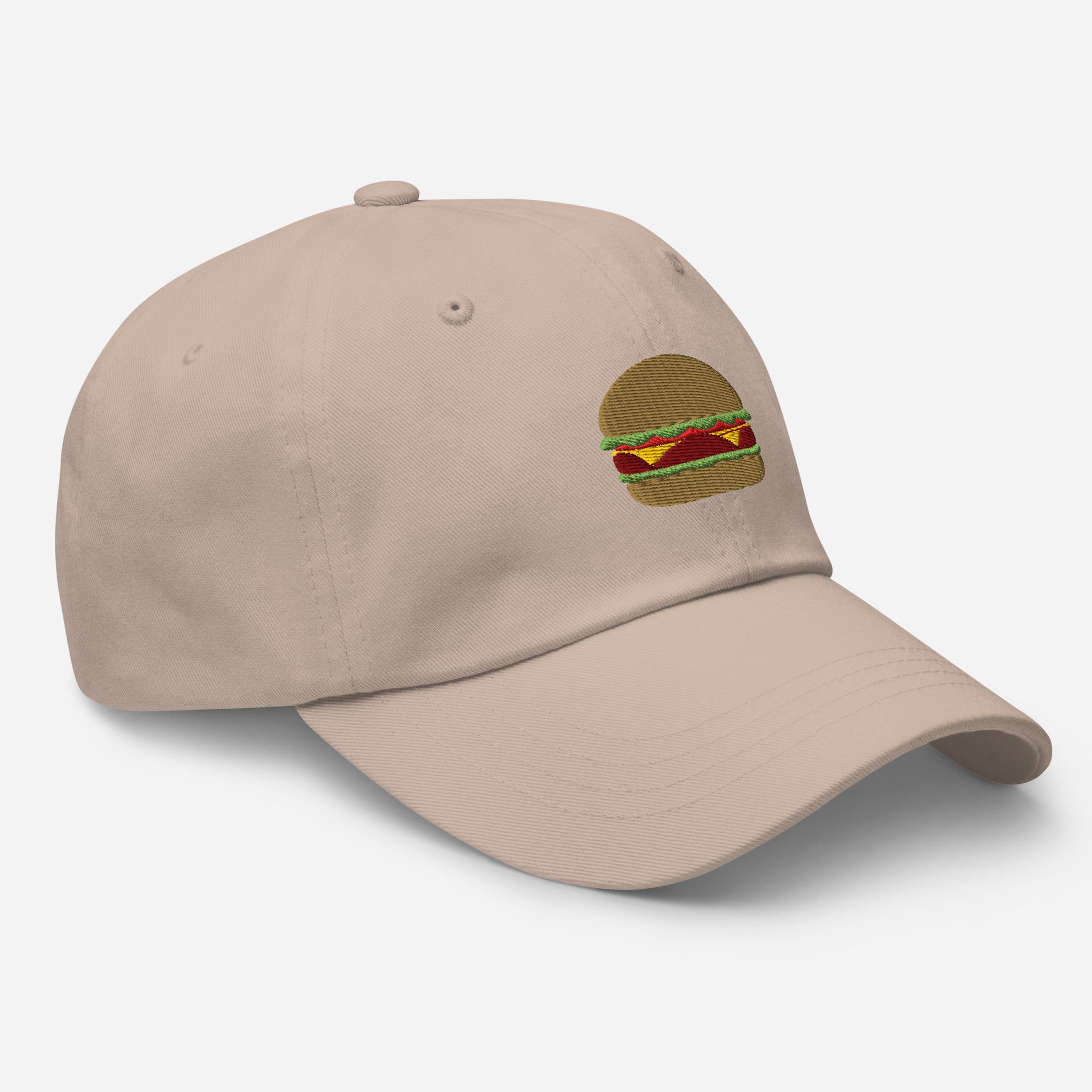 Side of the stone color burger hat