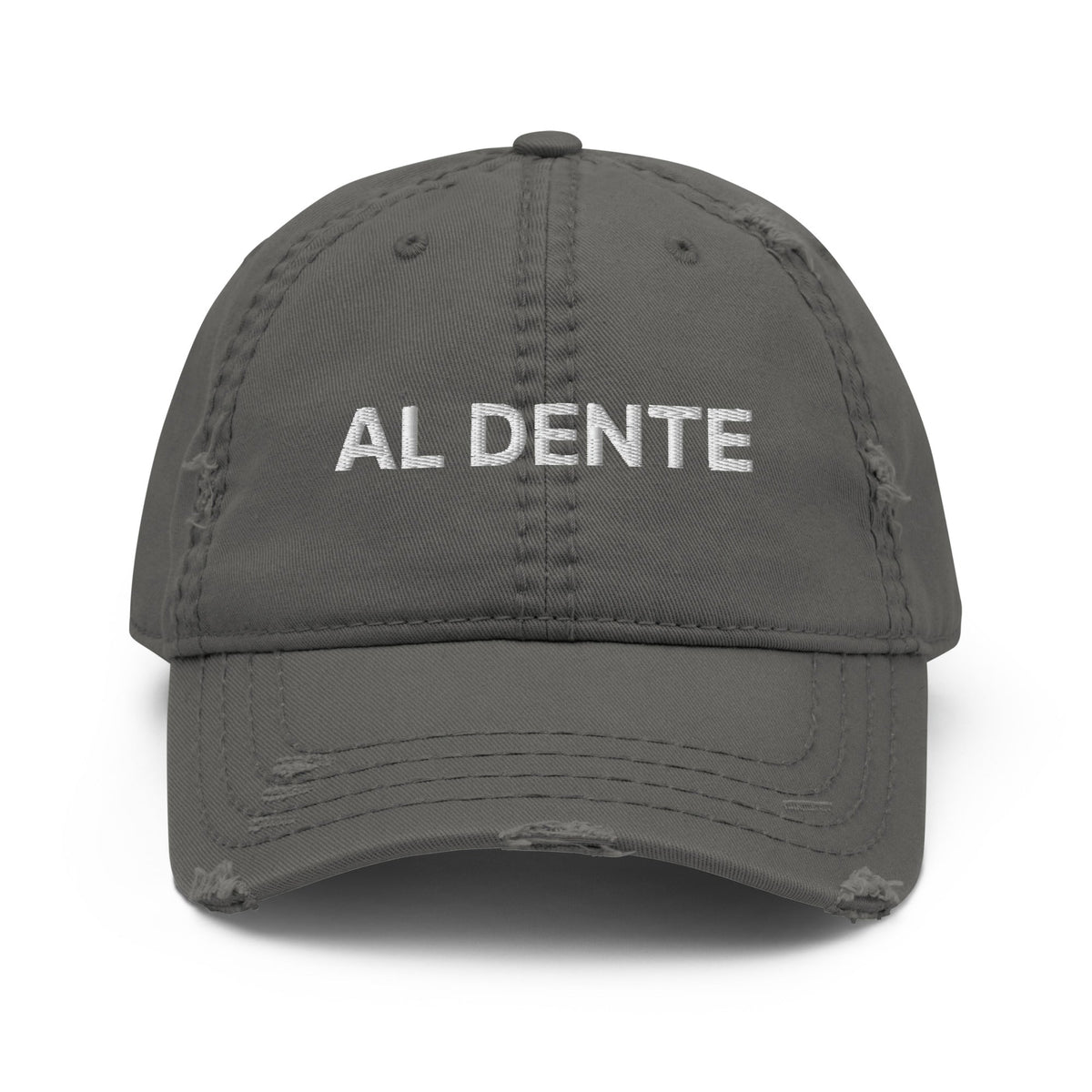 Al Dente Distressed Dad Hat - ninanush