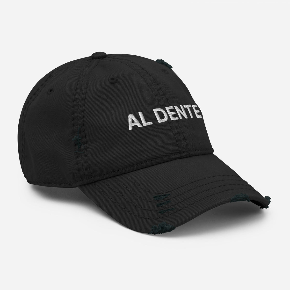 Al Dente Distressed Dad Hat - ninanush