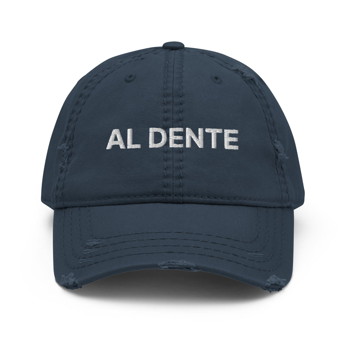 Al Dente Distressed Dad Hat - ninanush