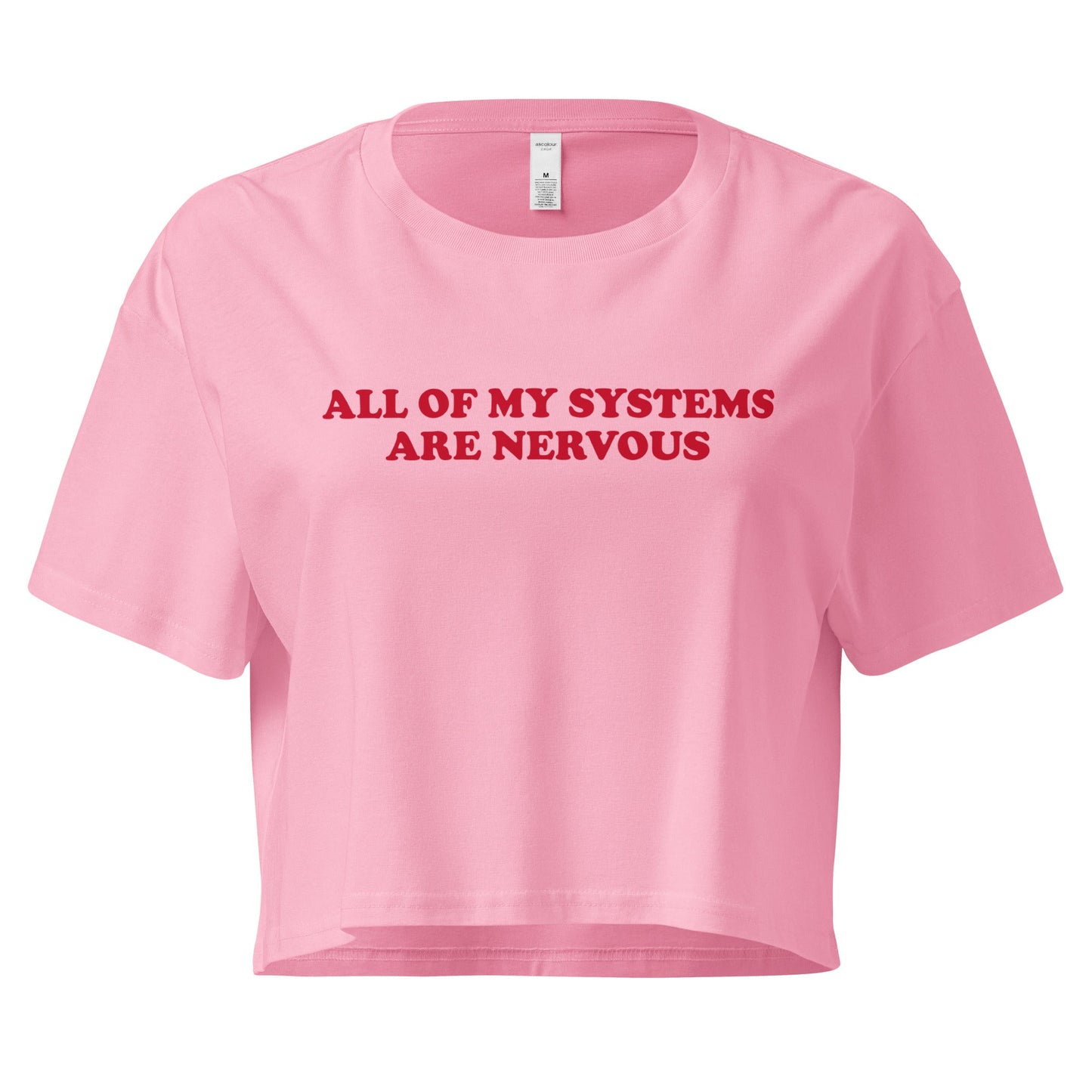 All of My Systems Are Nervous Crop Top - ninanush