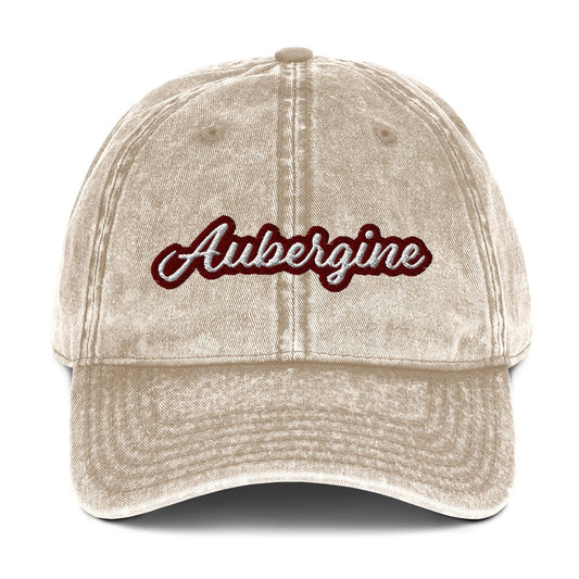 Aubergine Vintage Dad Hat - ninanush