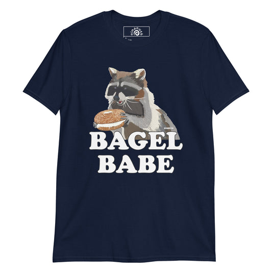 Bagel Babe Raccoon T-Shirt - ninanush