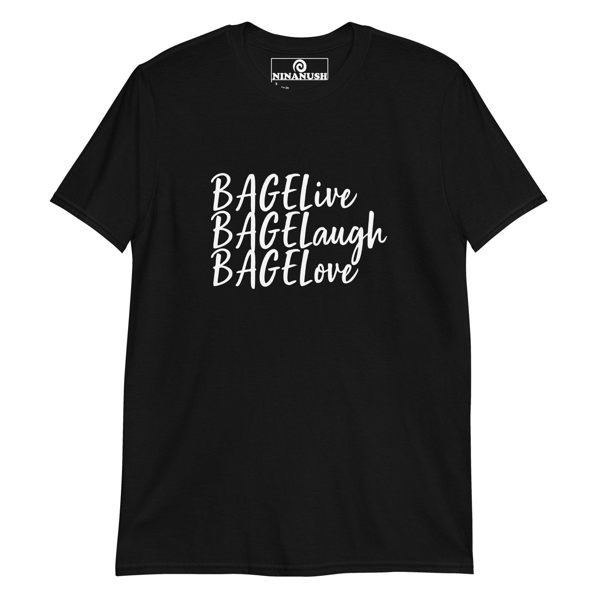Bagelive Bagelaugh Bagelove T-Shirt - ninanush