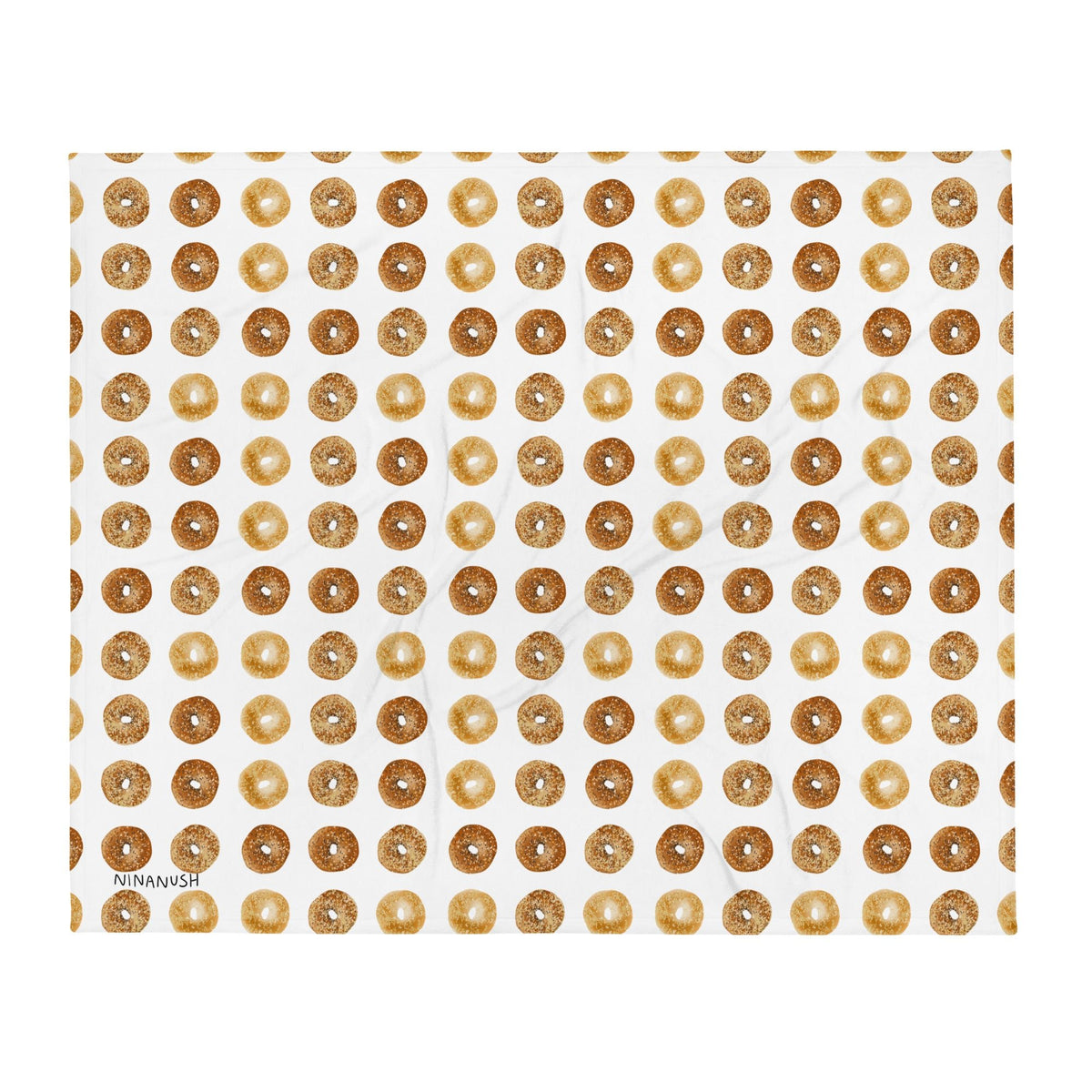 Bagels Throw Blanket - ninanush