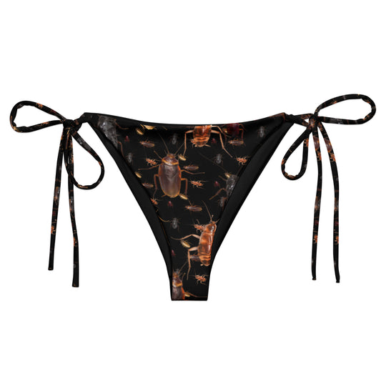 Black cockroach bikini bottom