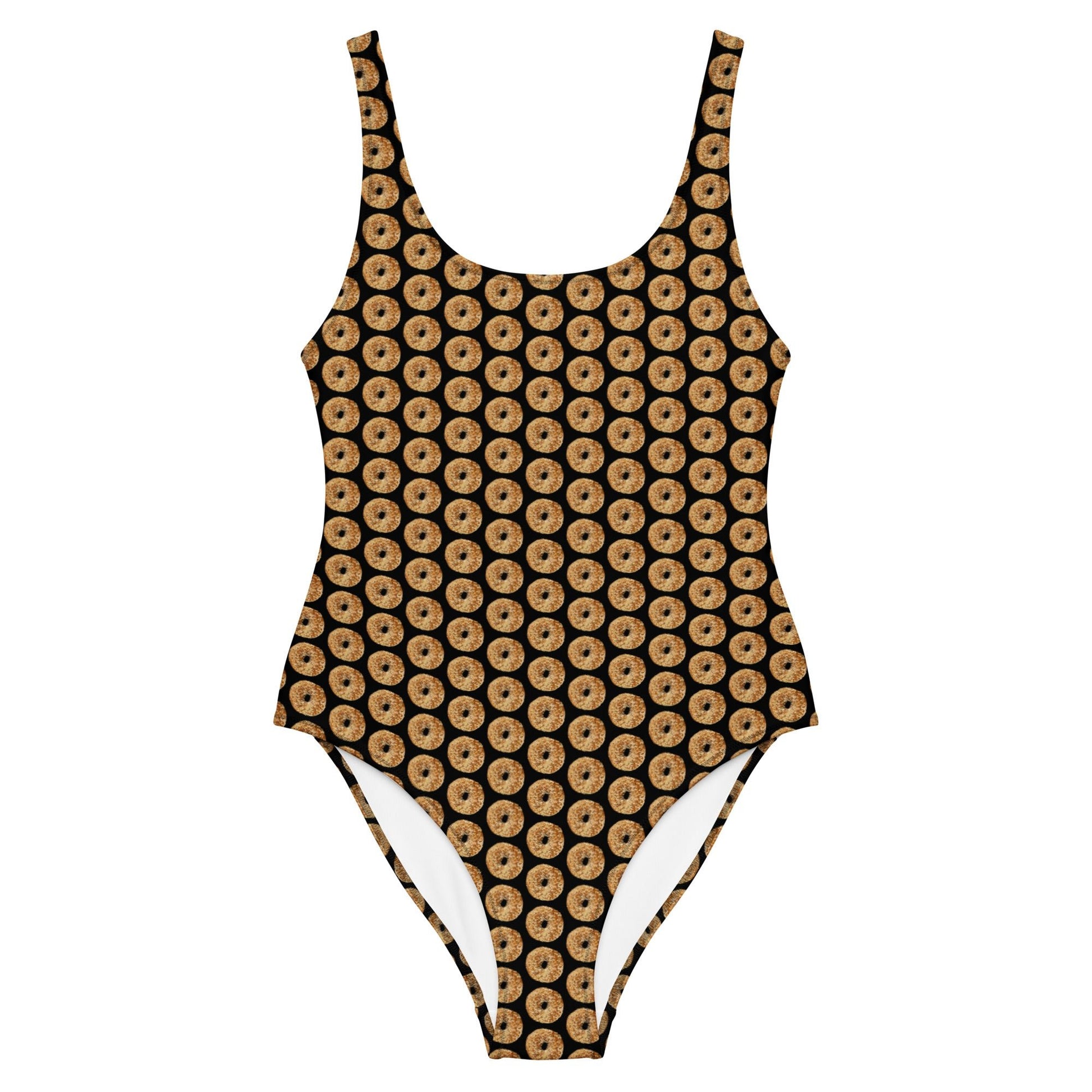 Black Everything Bagels One-Piece Swimsuit - ninanush