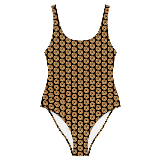 Black Everything Bagels One-Piece Swimsuit - ninanush