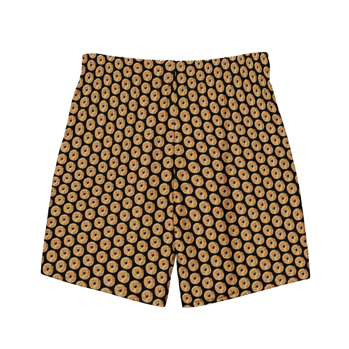 Black Everything Bagels Recycled Swim Shorts - ninanush