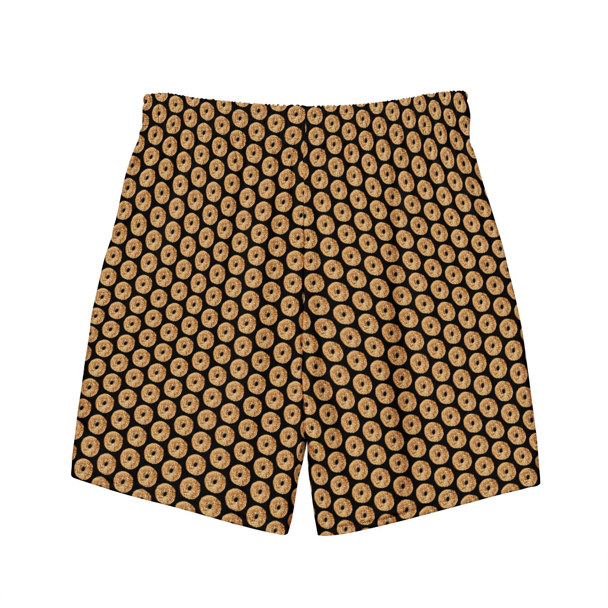 Black Everything Bagels Recycled Swim Shorts - ninanush