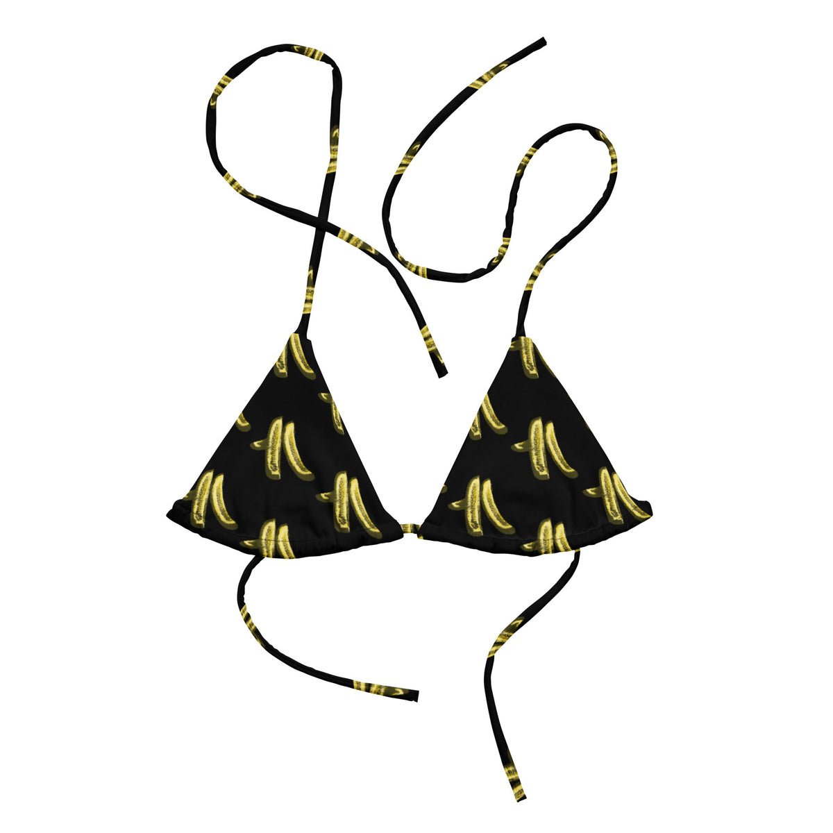 Black Pickles Recycled Bikini Top - ninanush