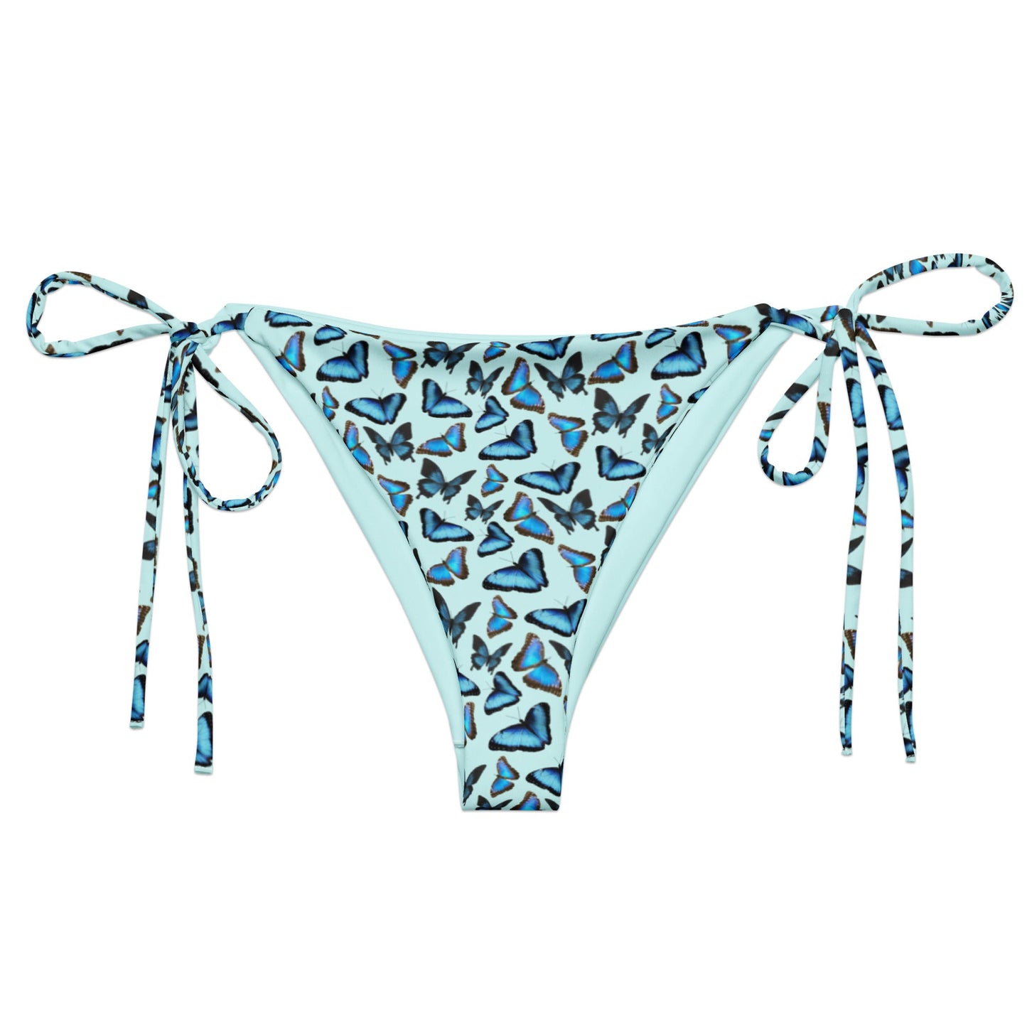 Blue Butterfly Recycled Bikini Bottom - ninanush