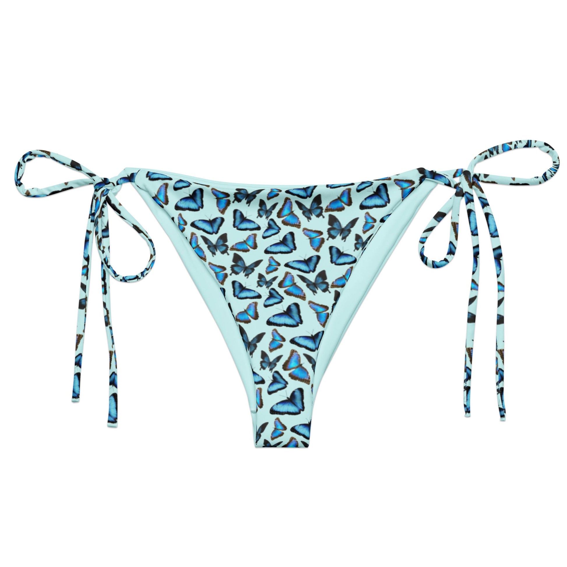 Blue Butterfly Recycled Bikini Bottom - ninanush