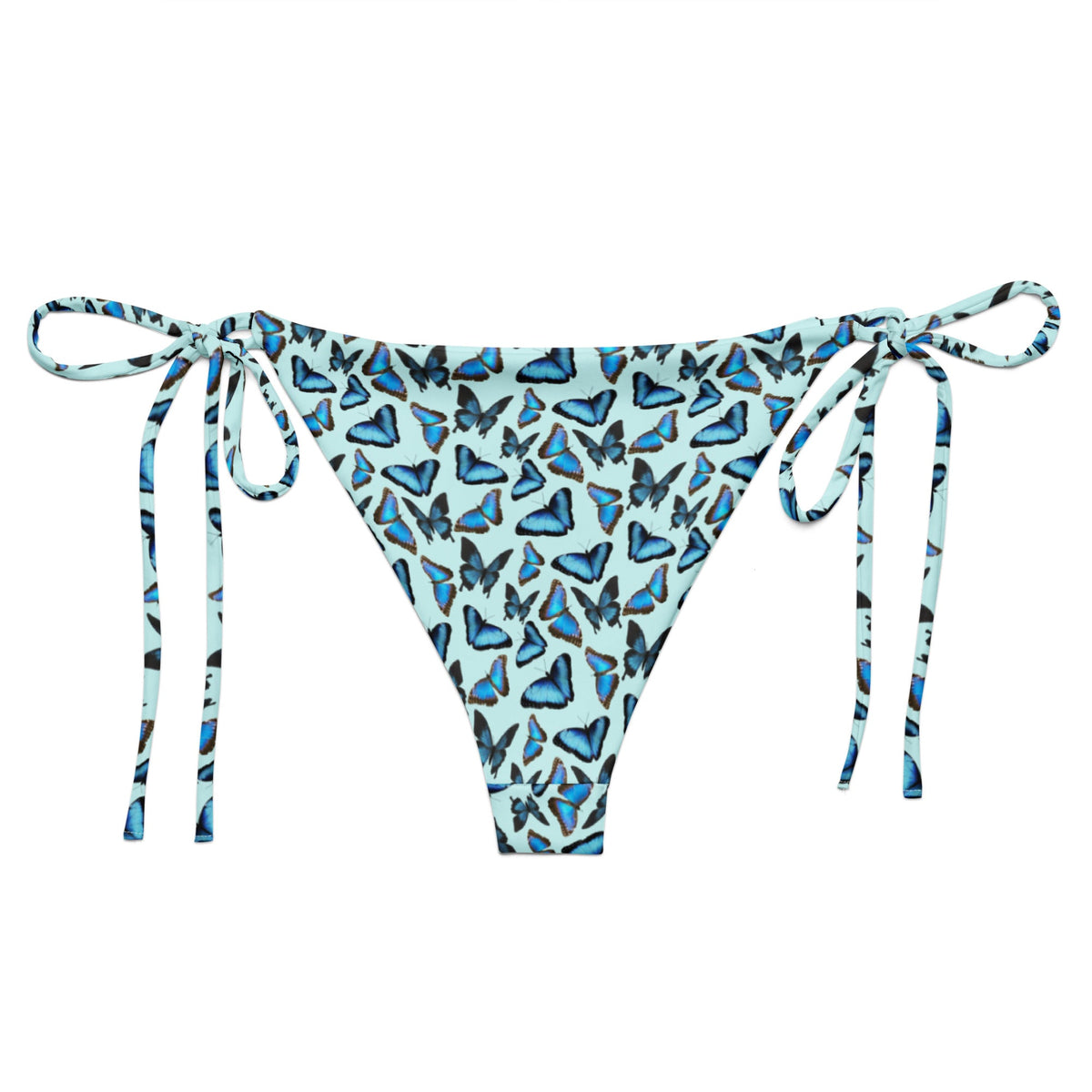 Blue Butterfly Recycled Bikini Bottom - ninanush