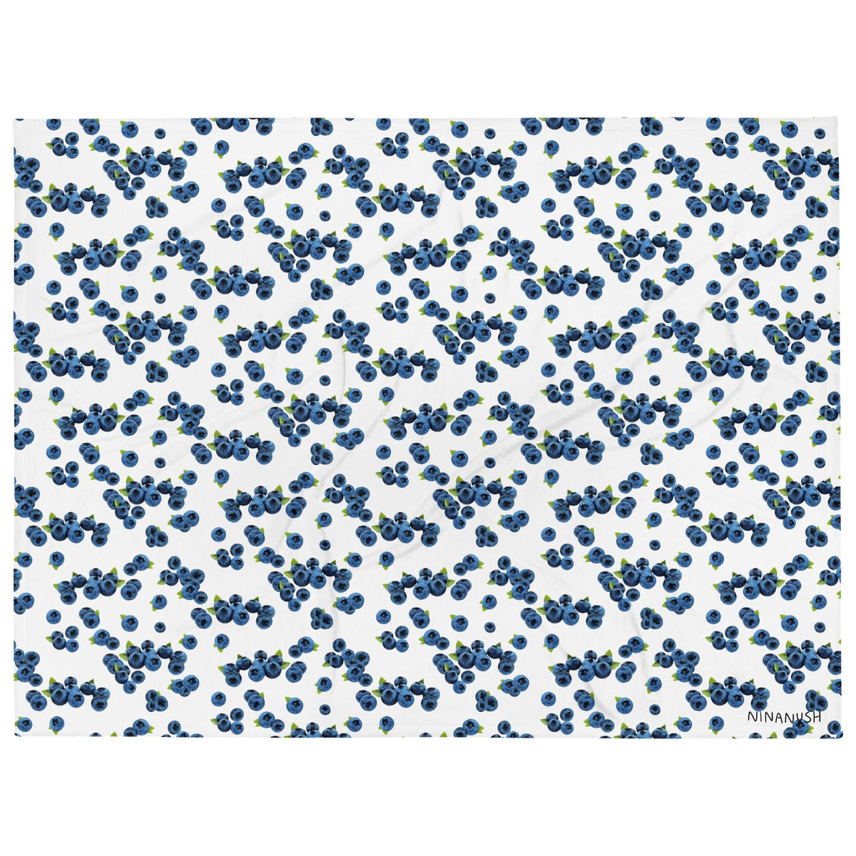 Blueberries Throw Blanket - ninanush