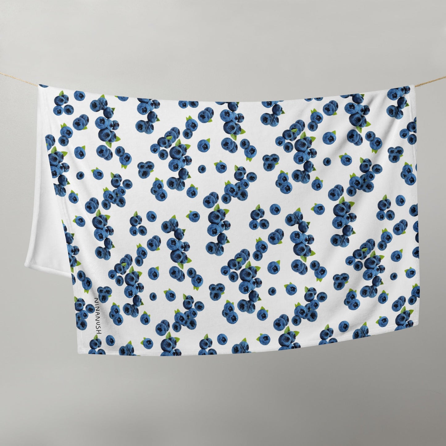 Blueberries Throw Blanket - ninanush