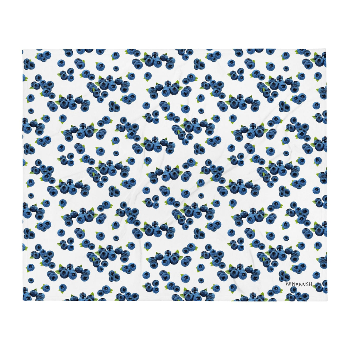 Blueberries Throw Blanket - ninanush