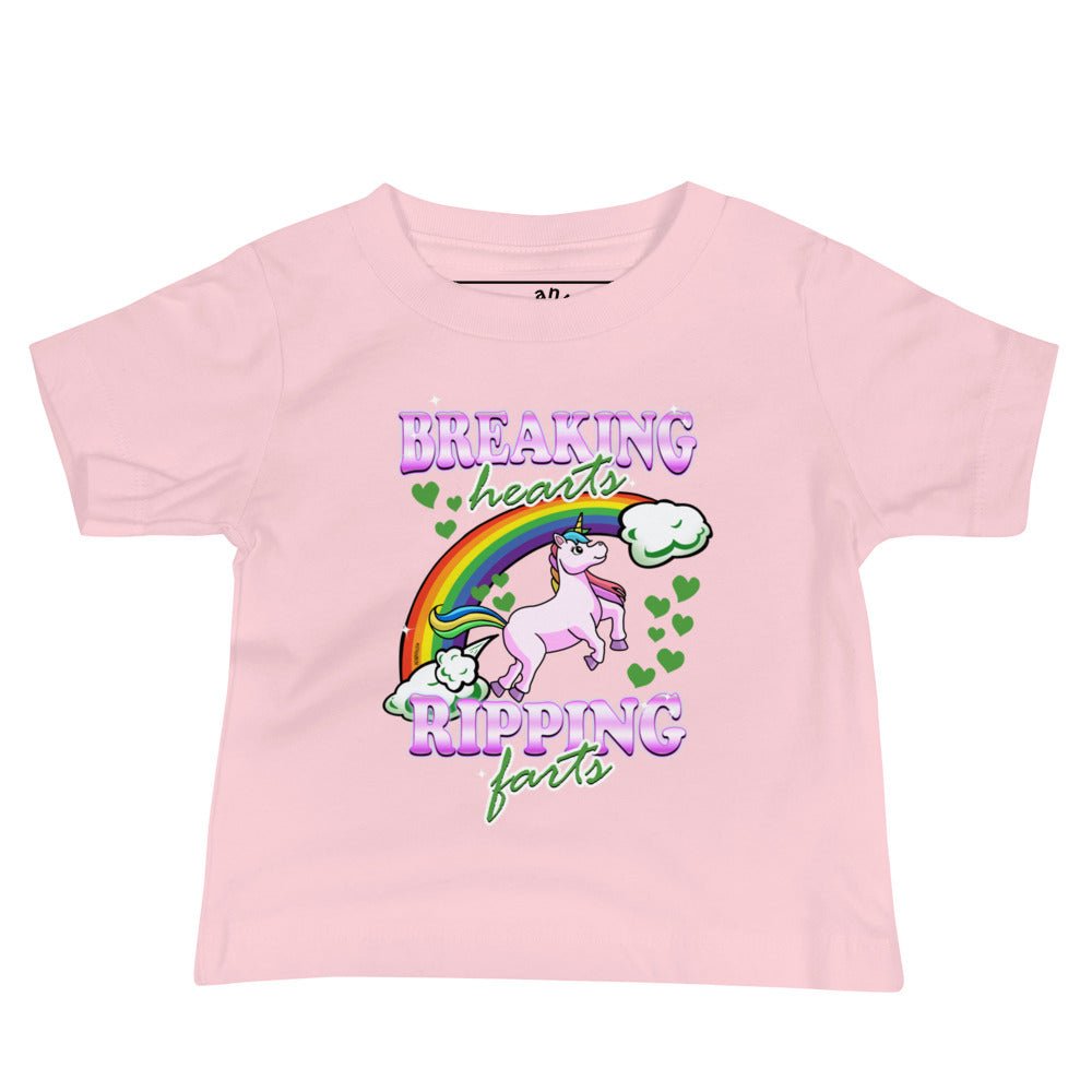 Breaking Hearts And Ripping Farts Baby T-Shirt - ninanush