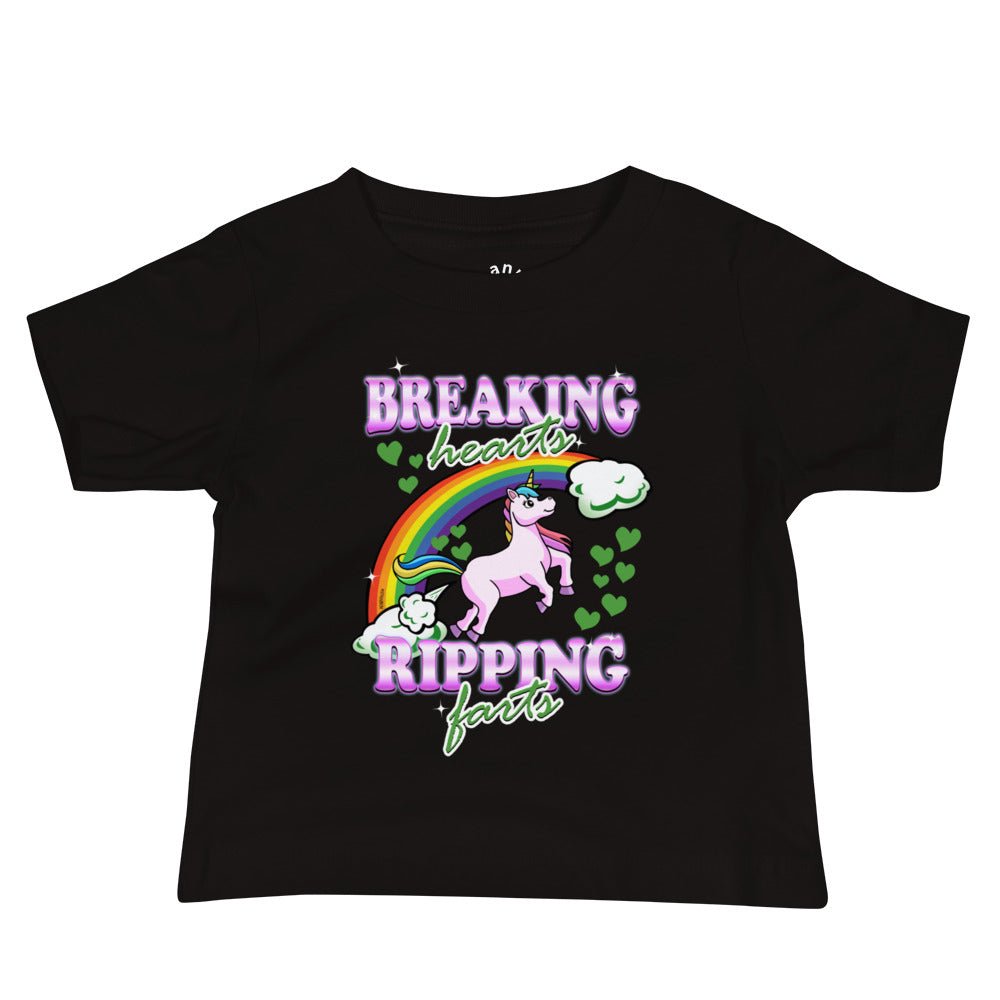 Breaking Hearts And Ripping Farts Baby T-Shirt - ninanush
