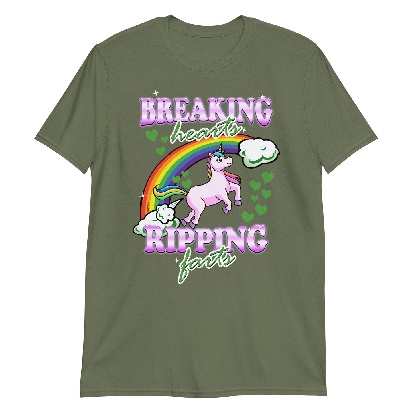 Breaking Hearts and Ripping Farts T-Shirt | Funny Graphic Tee - ninanush