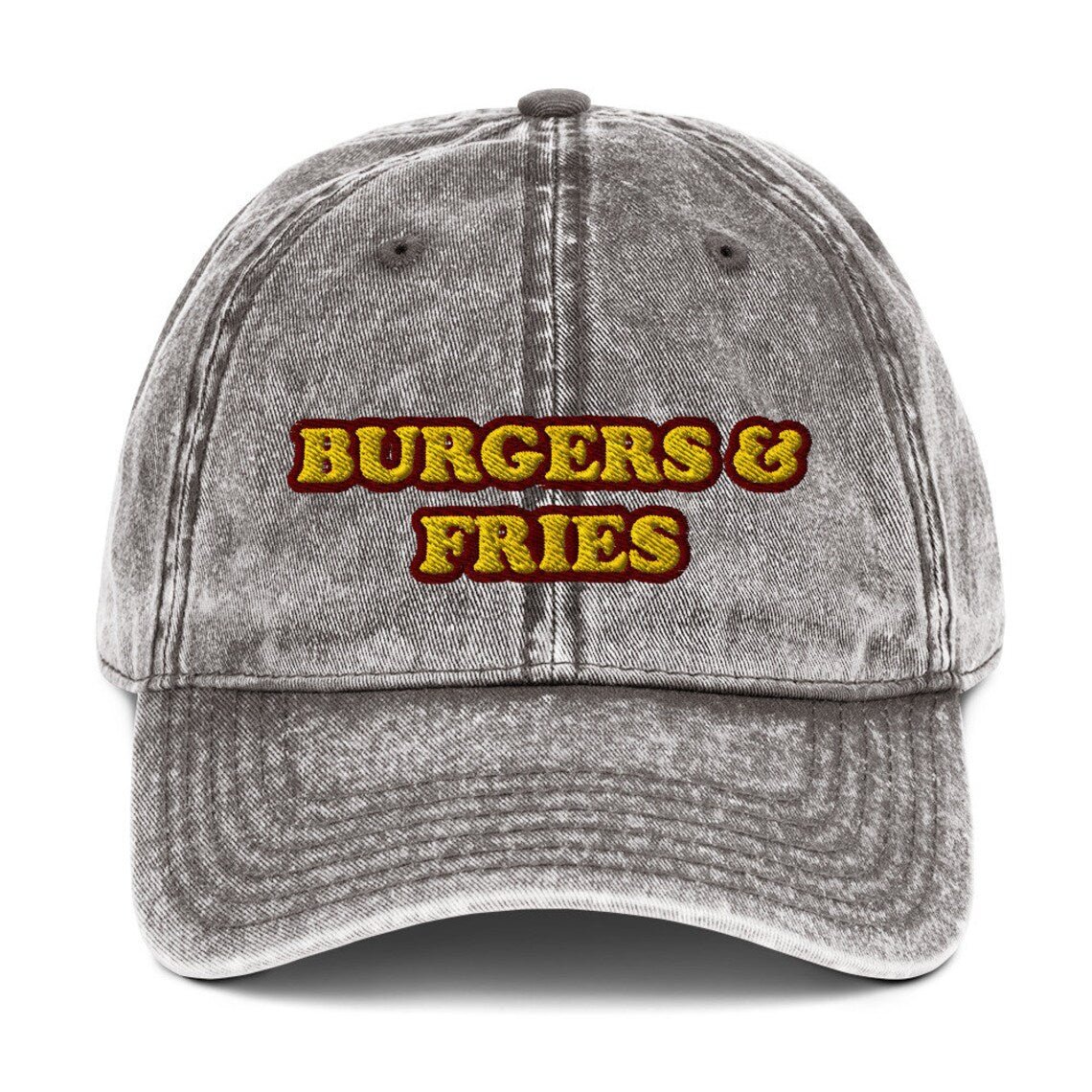 Burgers and Fries Vintage Dad Hat - ninanush