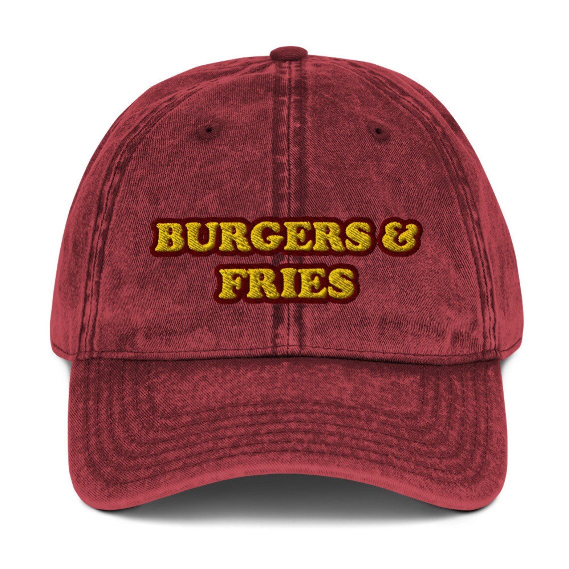 Burgers and Fries Vintage Dad Hat - ninanush