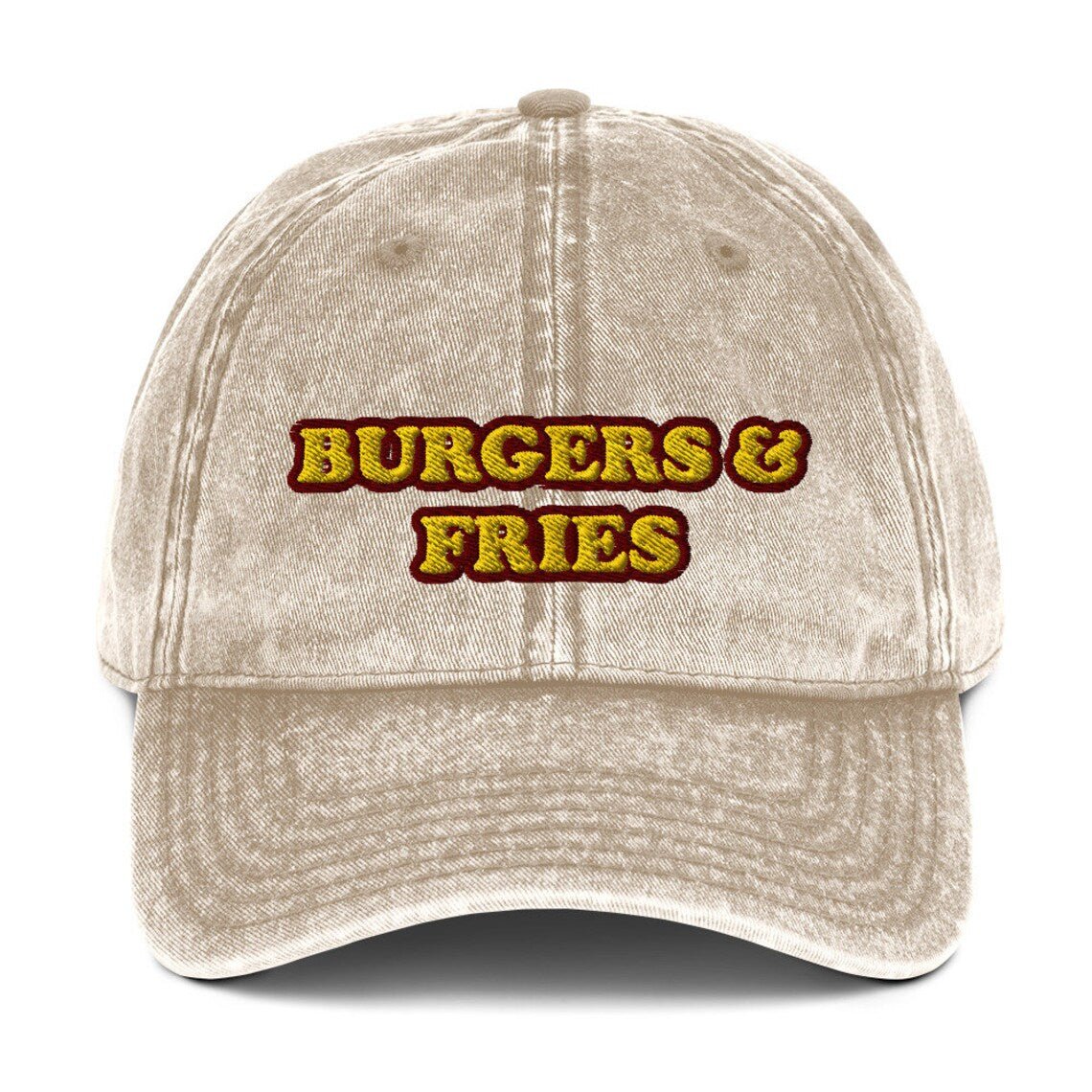 Burgers and Fries Vintage Dad Hat - ninanush