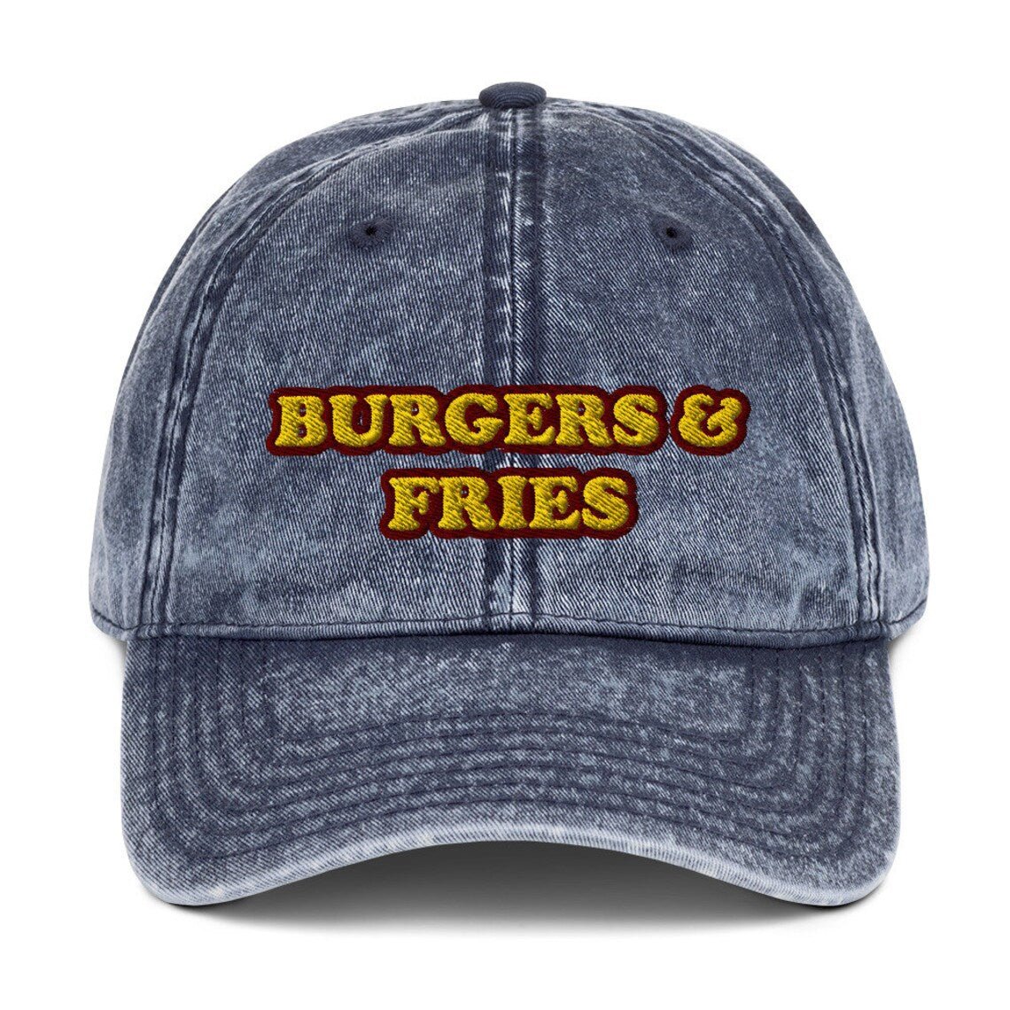 Burgers and Fries Vintage Dad Hat - ninanush