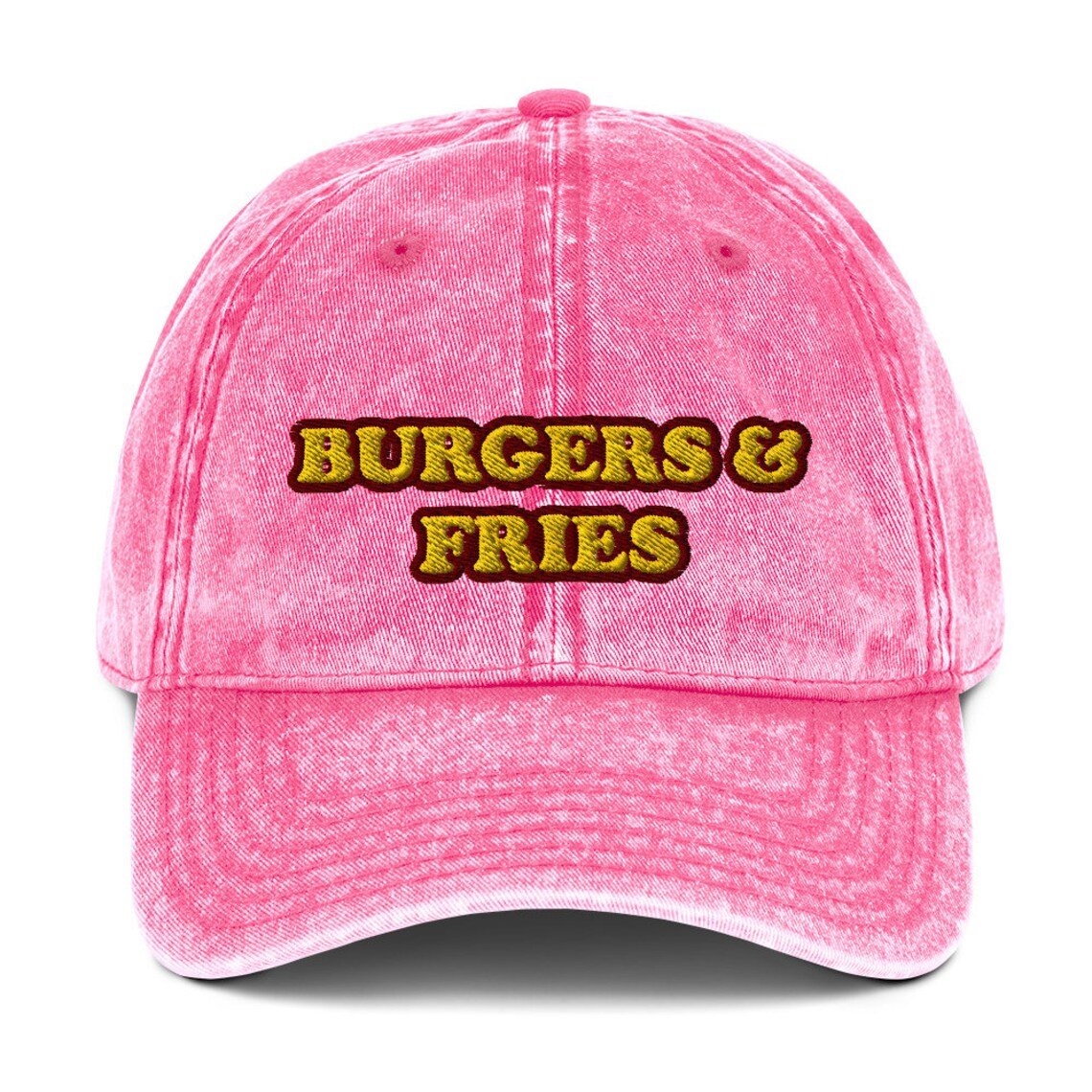 Burgers and Fries Vintage Dad Hat - ninanush
