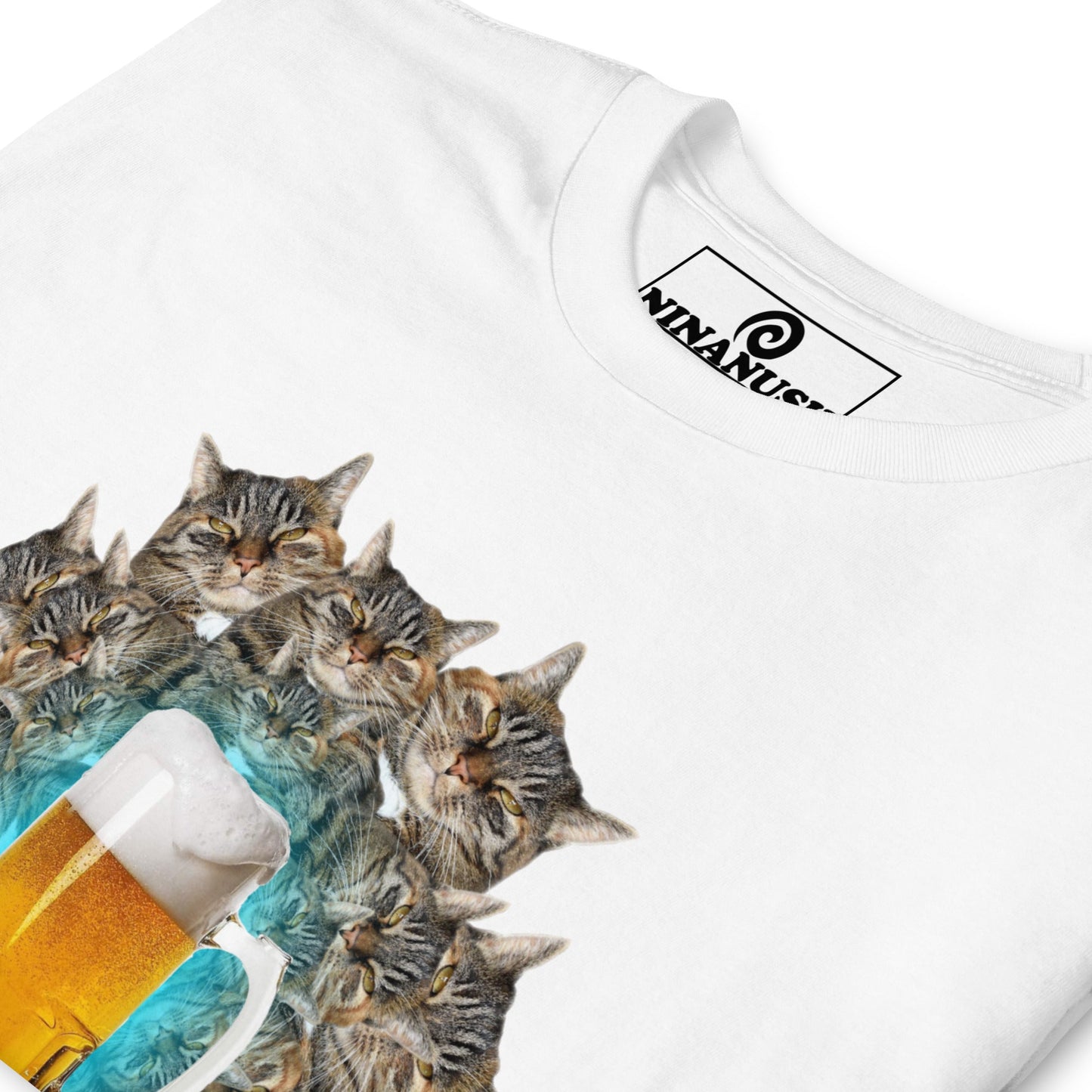 Cats And Cats And Beer T-Shirt - ninanush