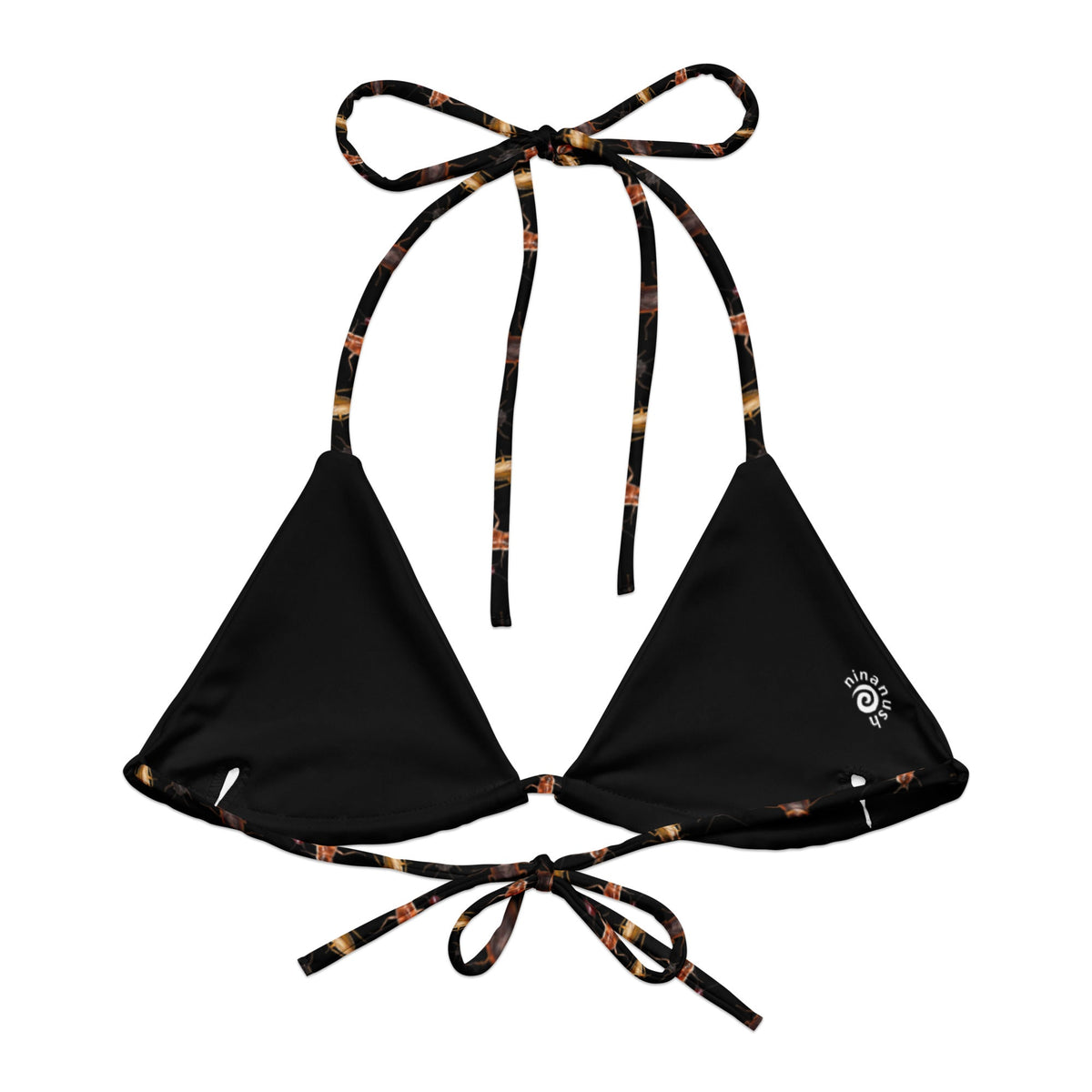 Cockroach Recycled Bikini Top - ninanush