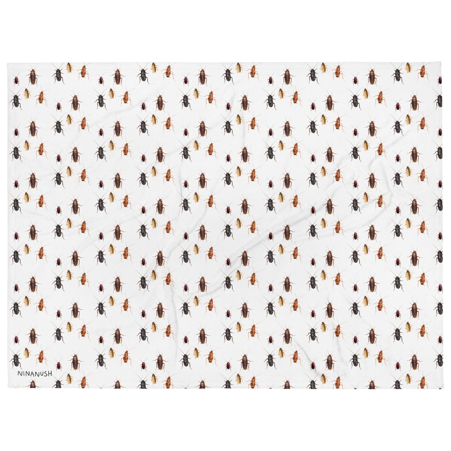 Cockroaches Throw Blanket - ninanush