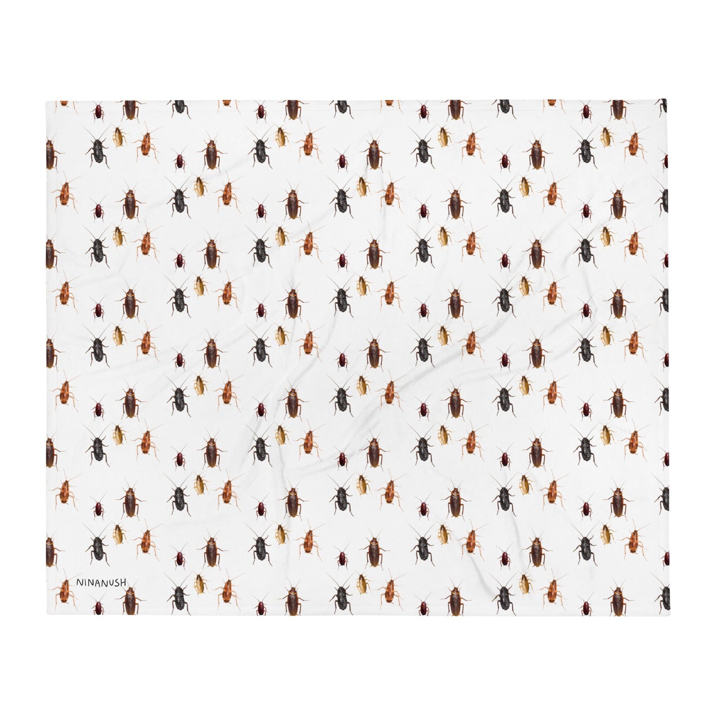 Cockroaches Throw Blanket - ninanush