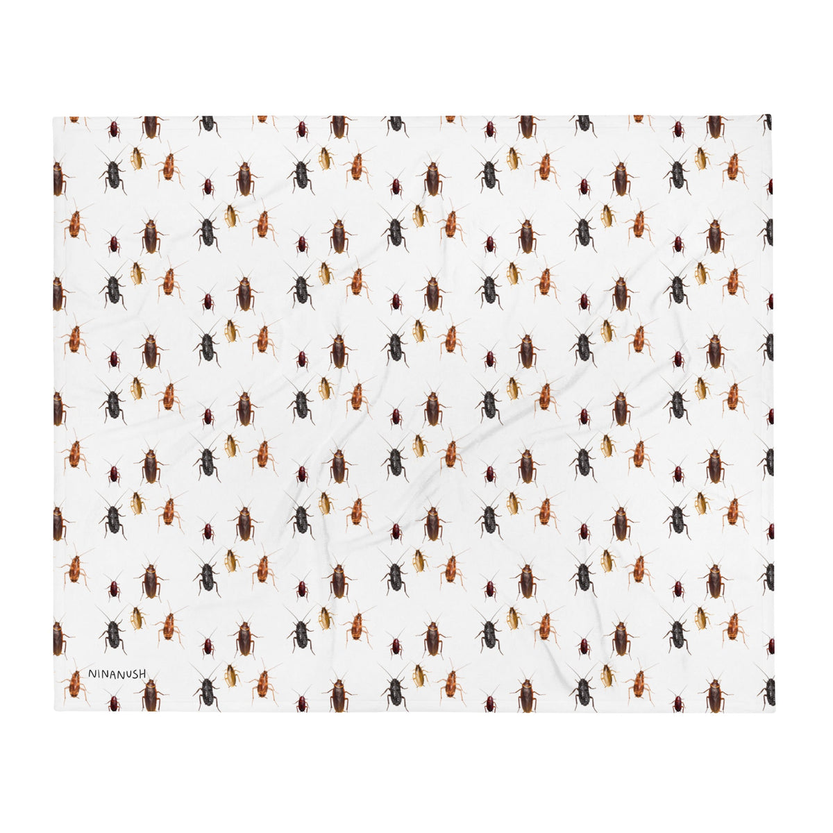 Cockroaches Throw Blanket - ninanush