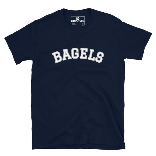College Style Bagels T-Shirt - ninanush