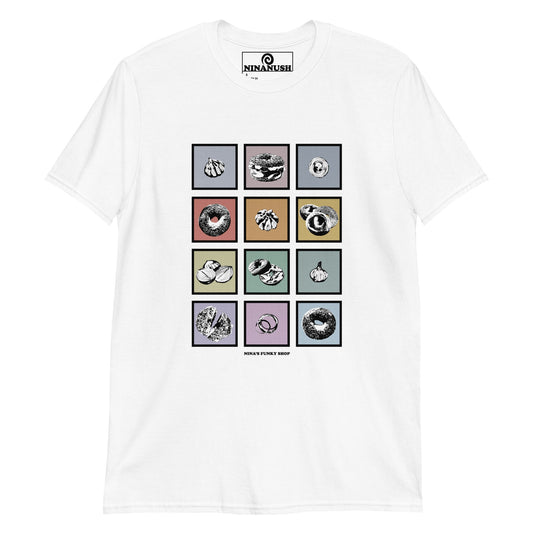 Colorful Bagels Onions and Garlic T-Shirt - ninanush