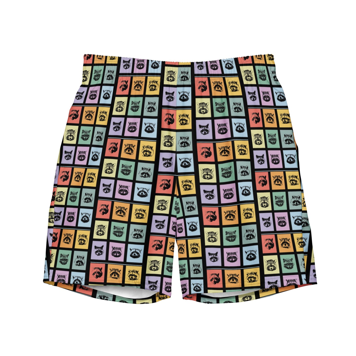 Colorful Raccoons Swim Shorts - ninanush