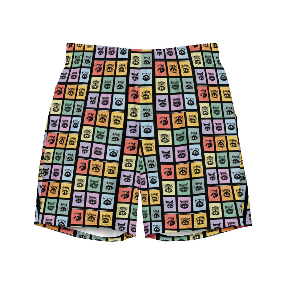 Colorful Raccoons Swim Shorts - ninanush