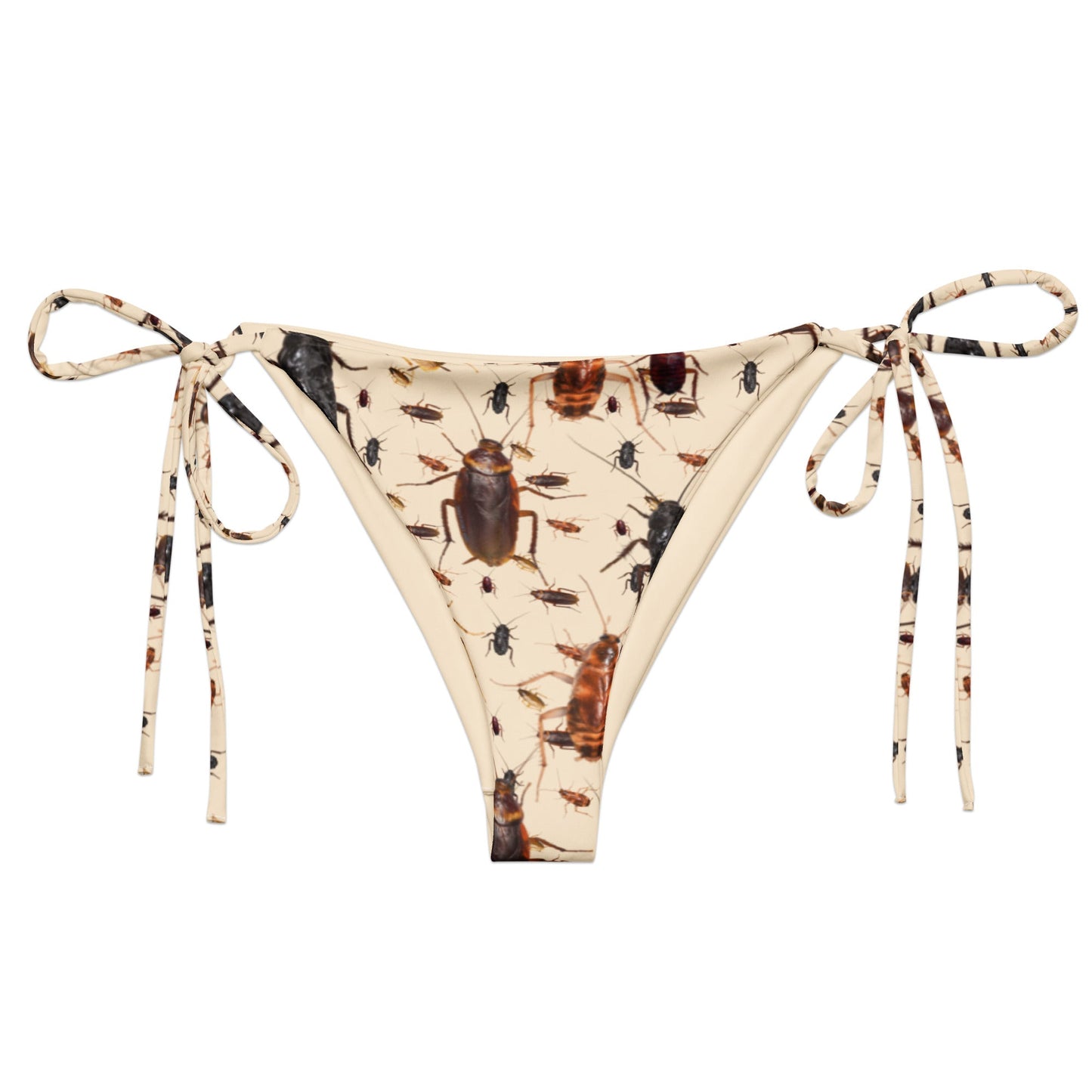 Cool Cockroach Recycled String Bikini Bottom - ninanush