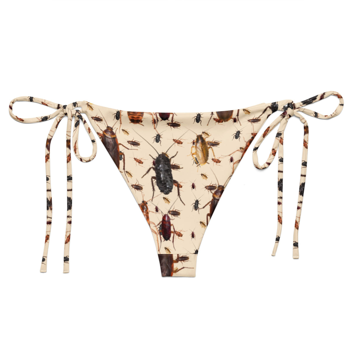 Cool Cockroach Recycled String Bikini Bottom - ninanush