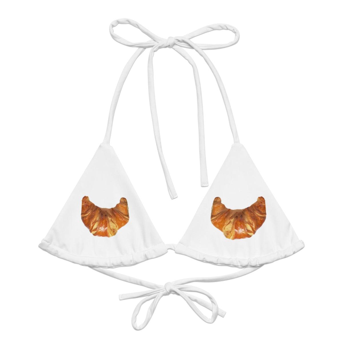Croissant Boobs Recycled Bikini Top - ninanush
