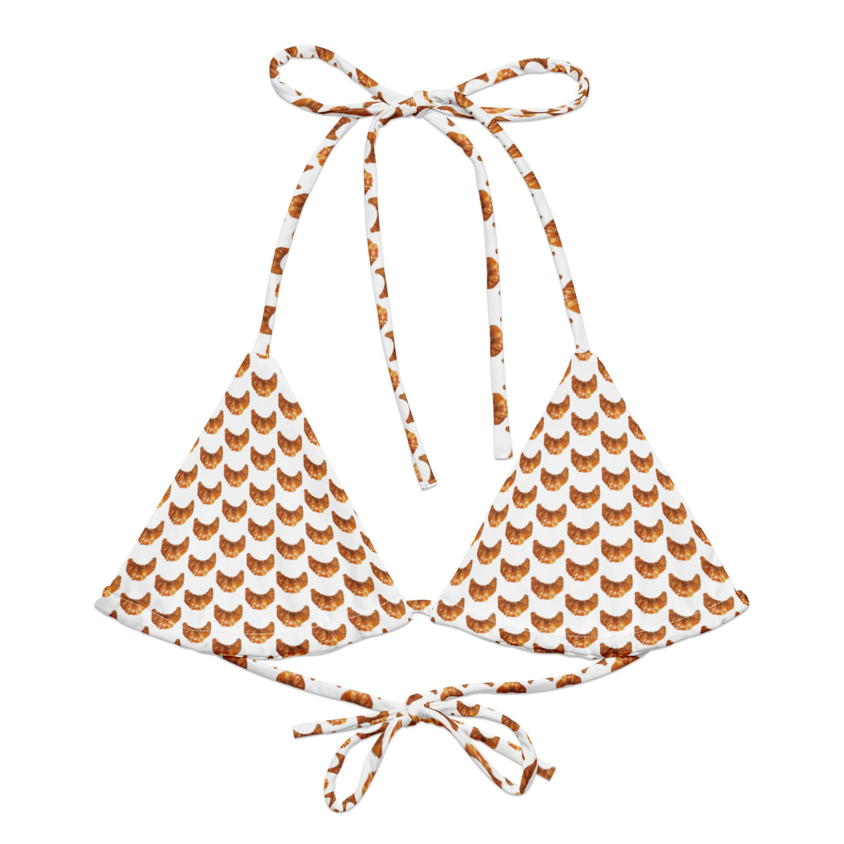 Croissant Recycled Bikini Top - ninanush