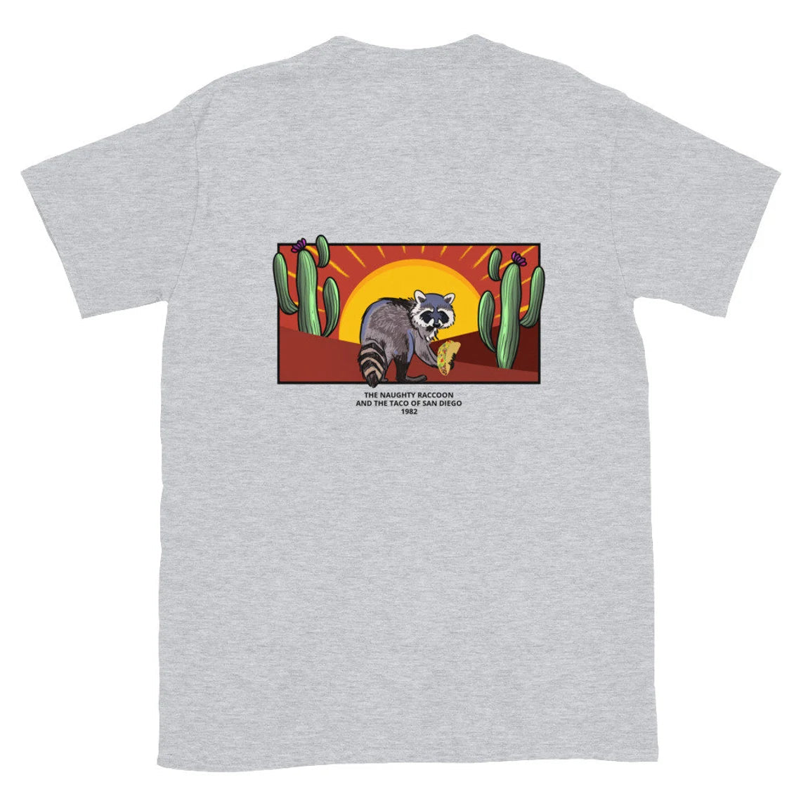 Desert Raccoon Taco T-Shirt - ninanush