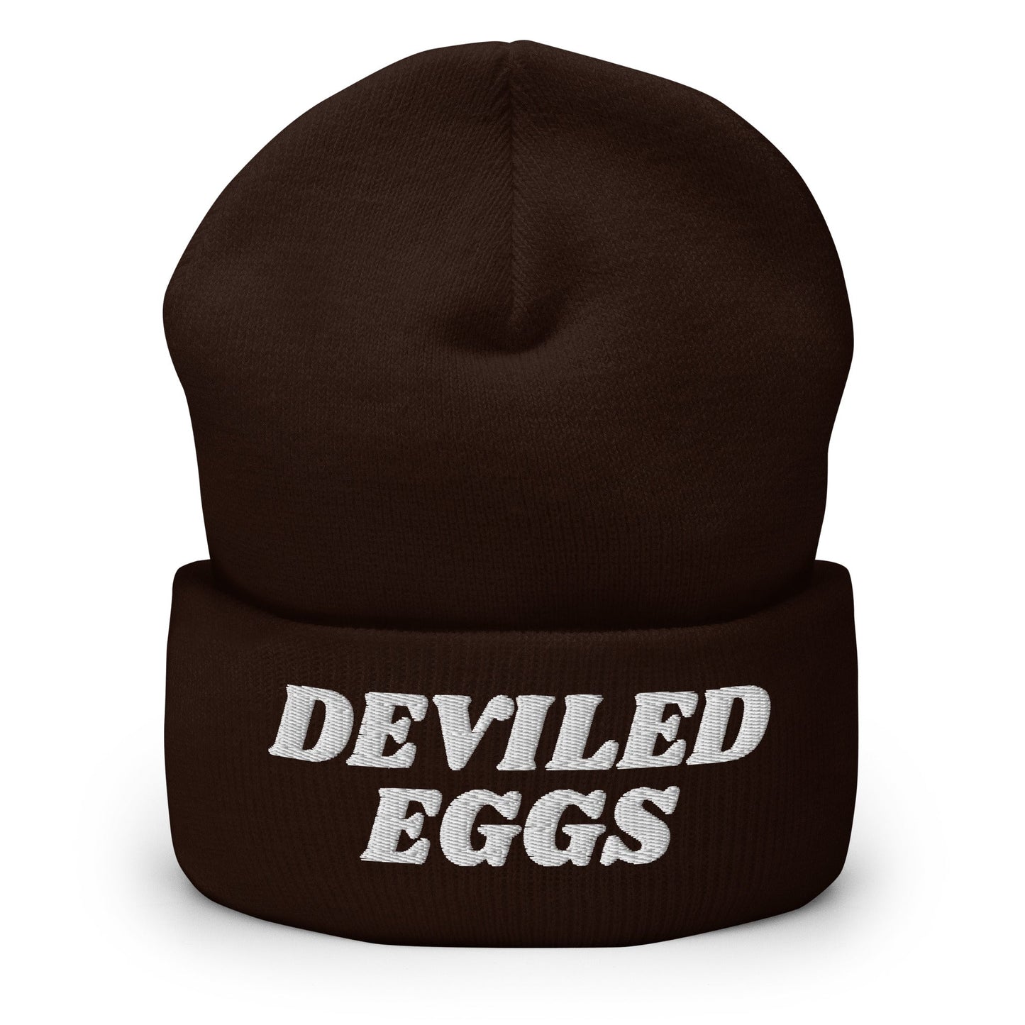 Deviled Eggs Cuffed Beanie - ninanush
